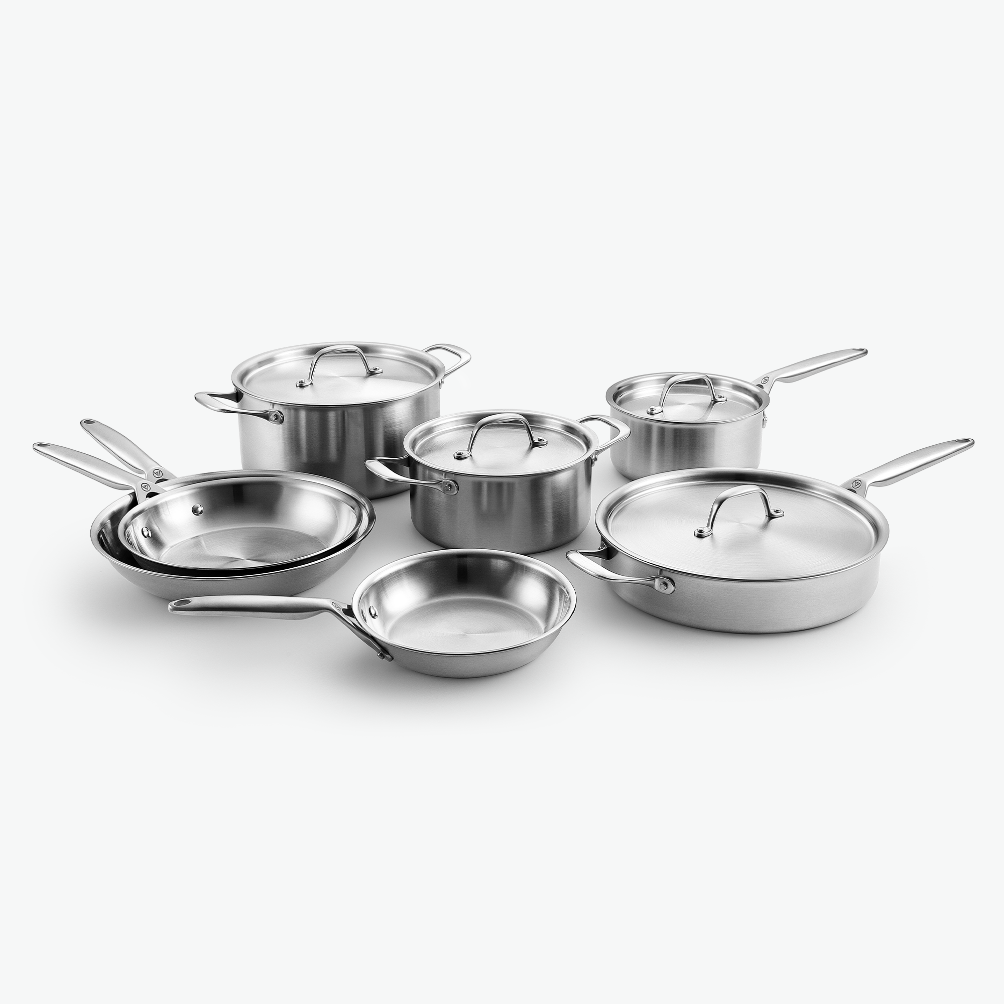 #Chef Sæt - 7 dele, #Låg_Rustfrit stål