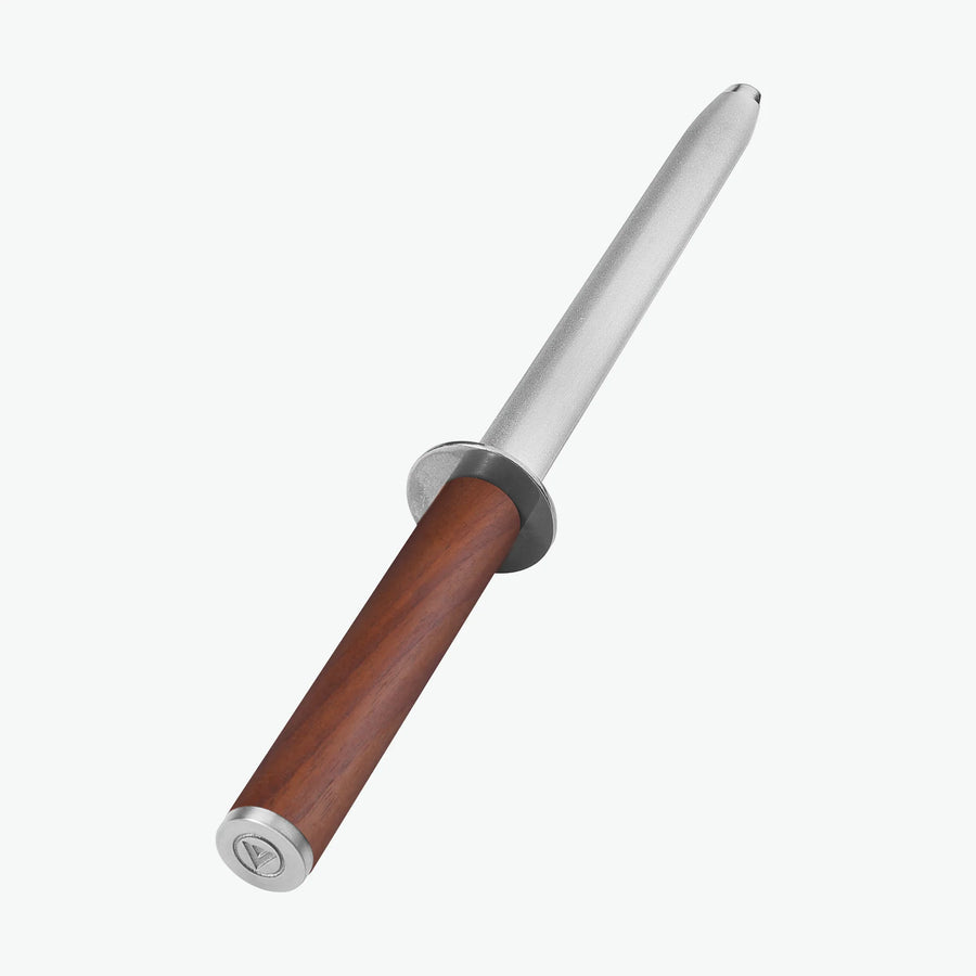 Wetzstahl Pro mit Griff aus Walnuss, Schrägansicht