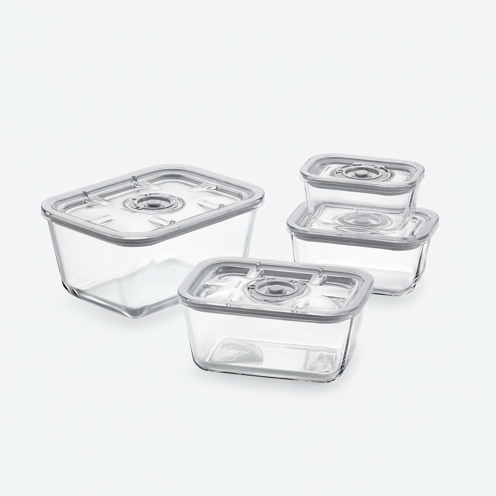 Vakuumbehälter-Set aus Glas