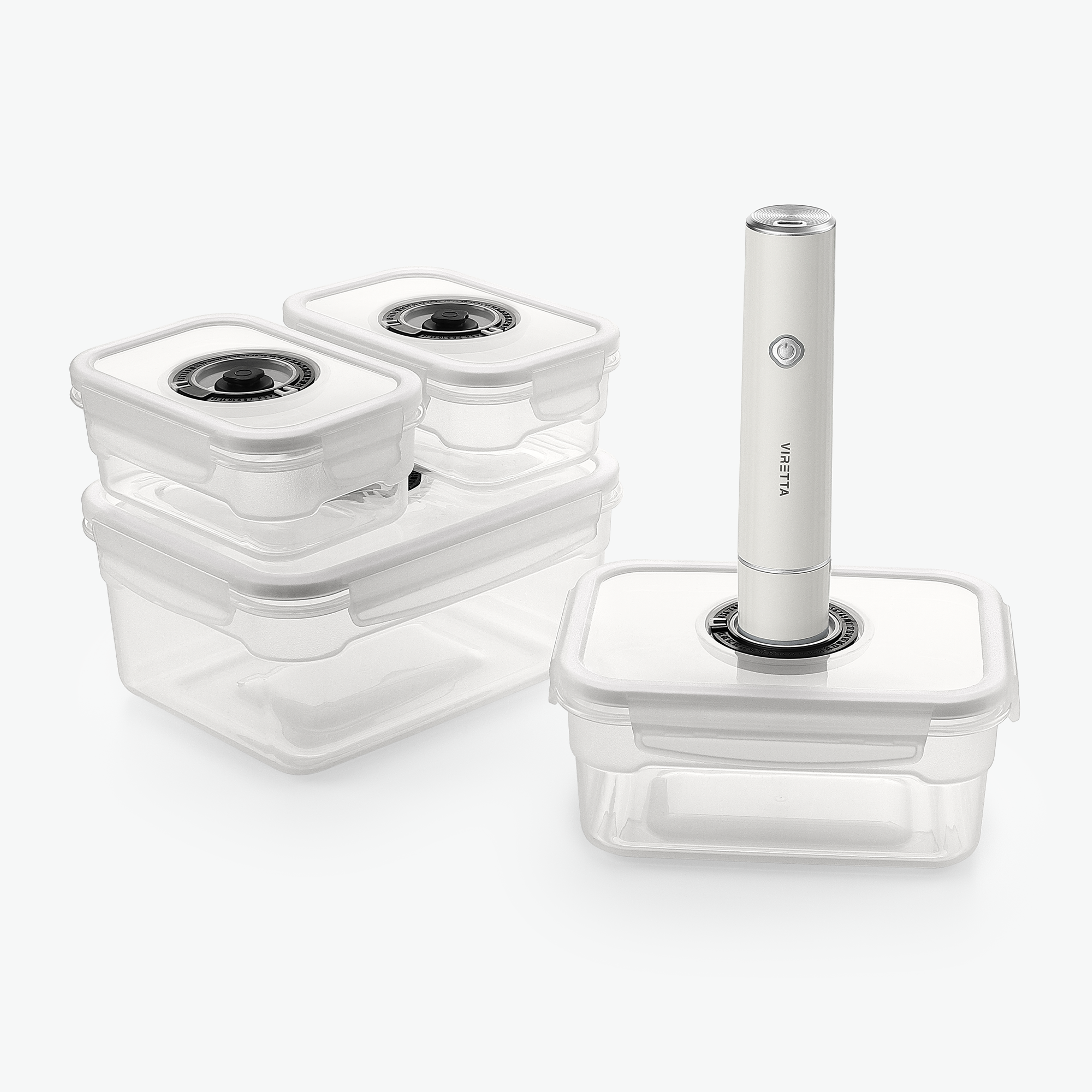 Vakuumbeholder aus Kunststoff Set