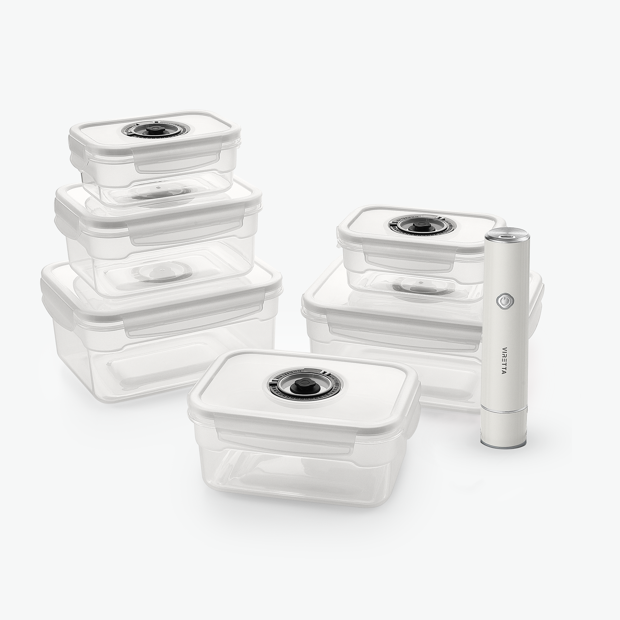 Vakuumbeholder aus Kunststoff Set