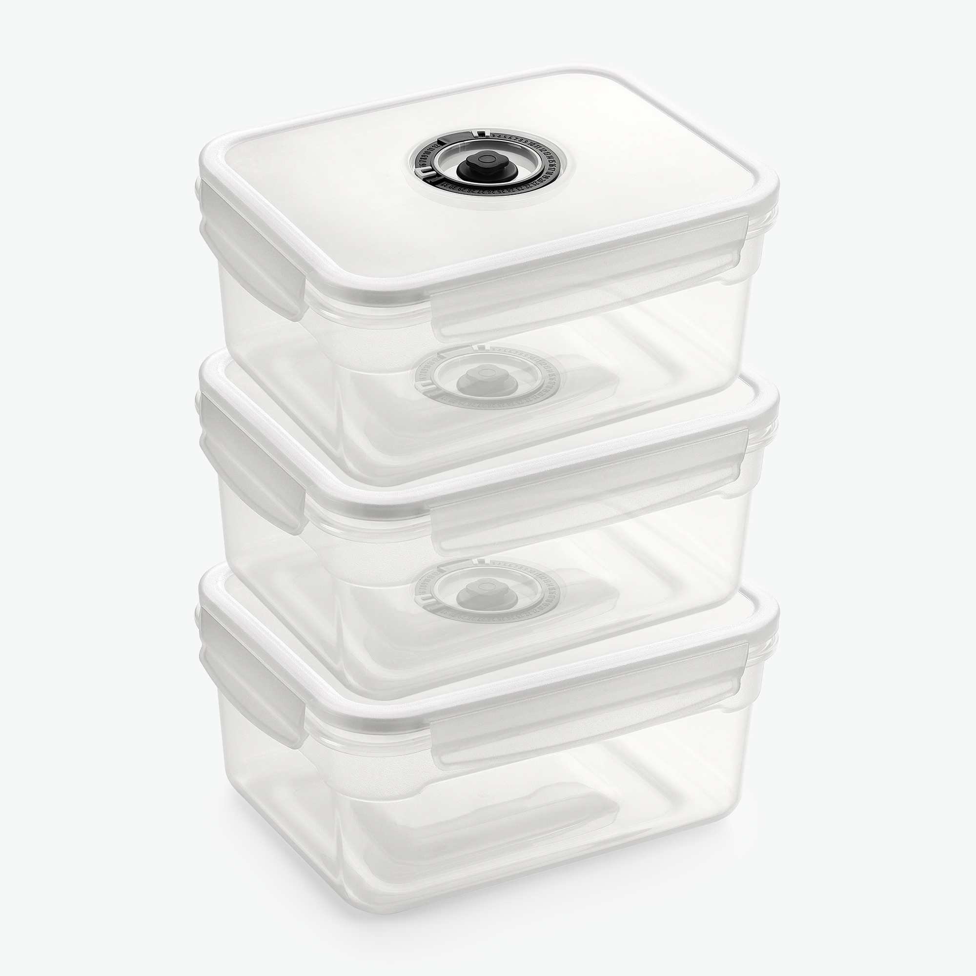 Vakuumbehälter aus Kunststoff – Trio-Set (3er-Pack)