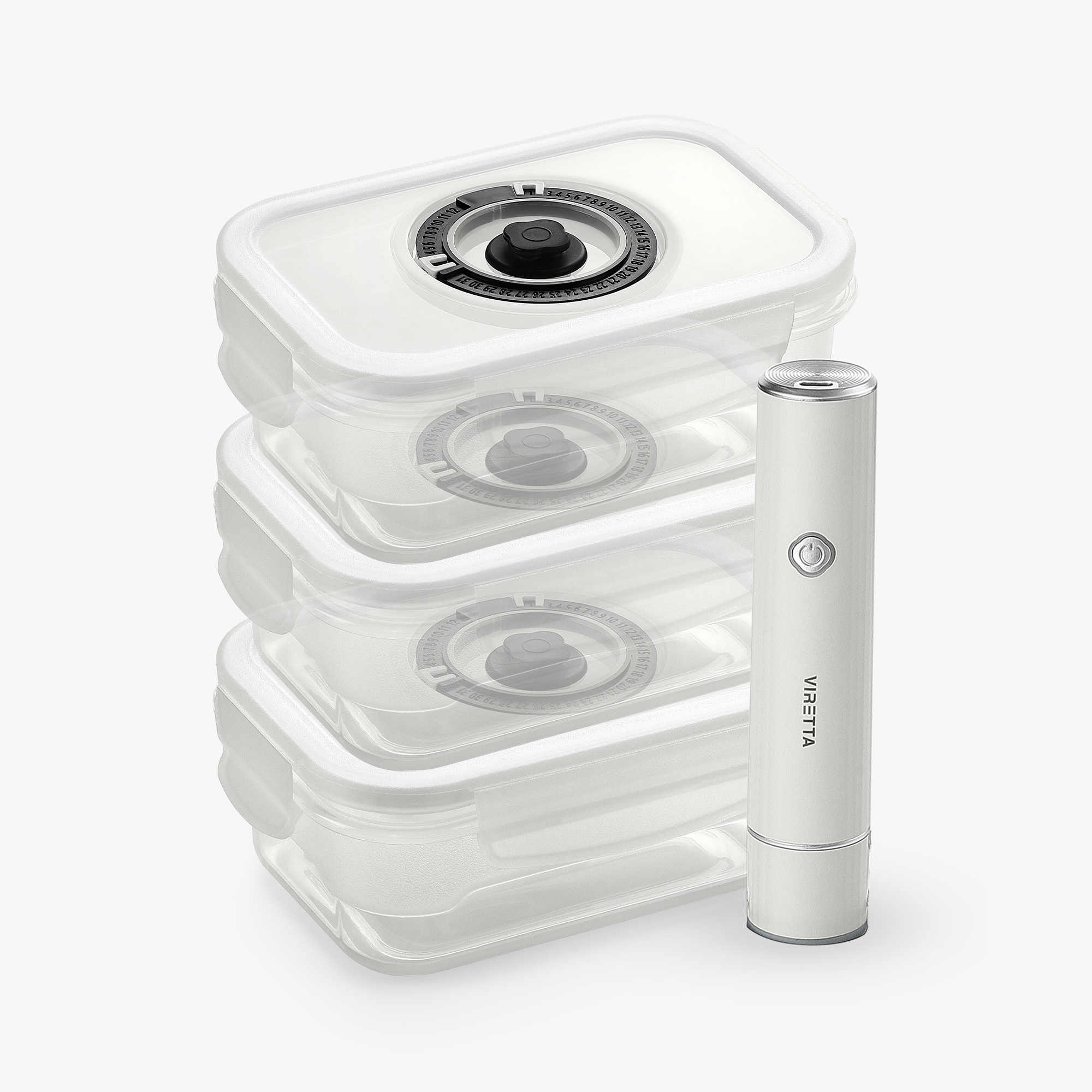 Vakuumbehälter aus Kunststoff – Trio Set (3-Pack)