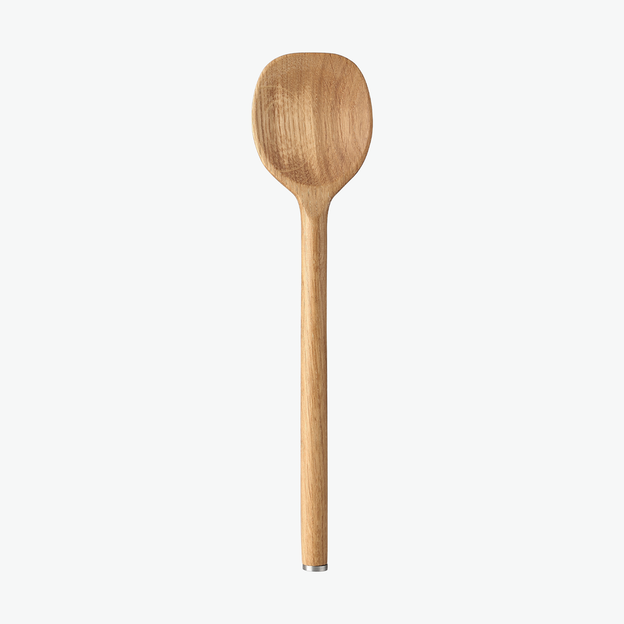 Holzkochlöffel aus Eiche, von oben