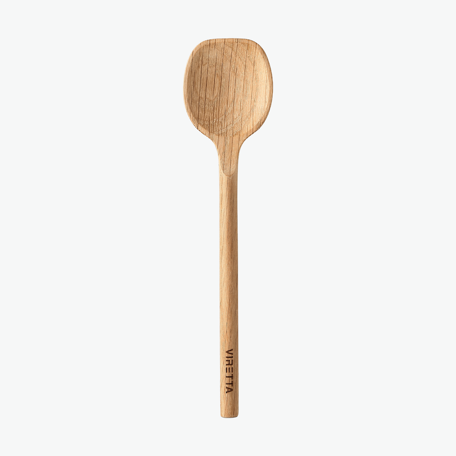 Kleiner Holzkochlöffel aus Eiche, von oben