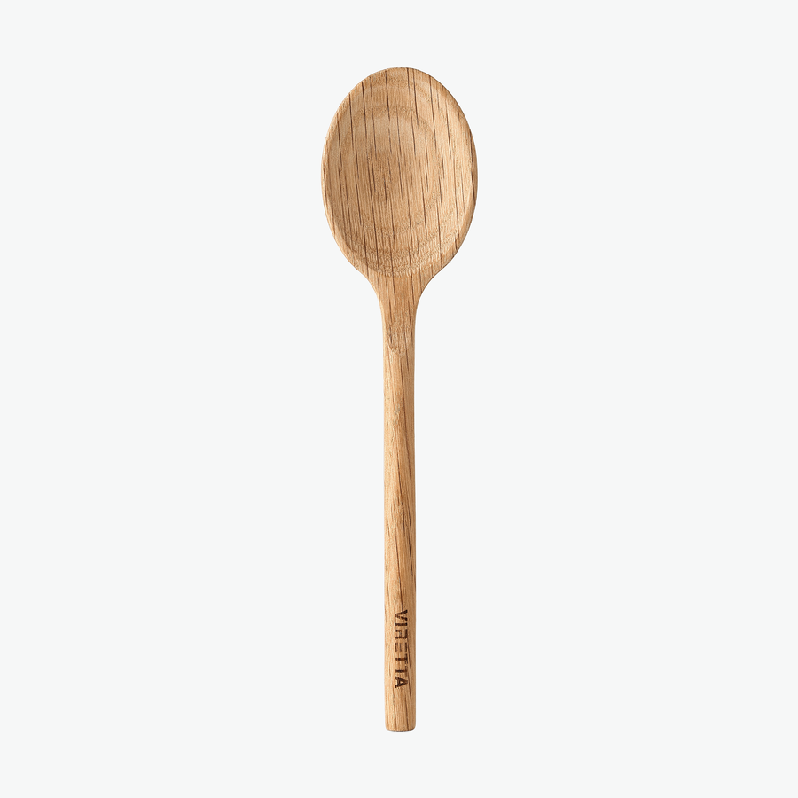 Kleiner Holzlöffel aus Eiche, von oben