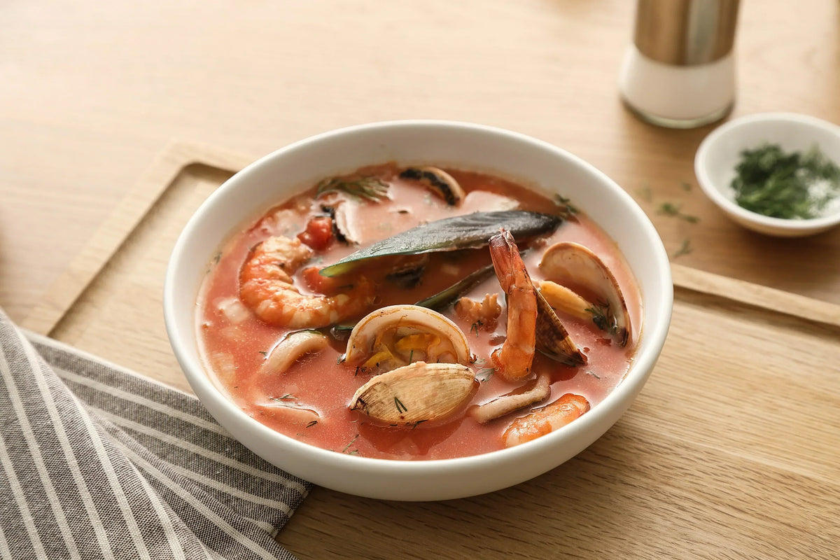 Fisch- und Meeresfrüchtesuppe