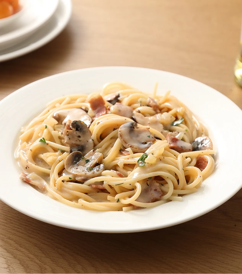 Pasta mit Pilzrahmsoße