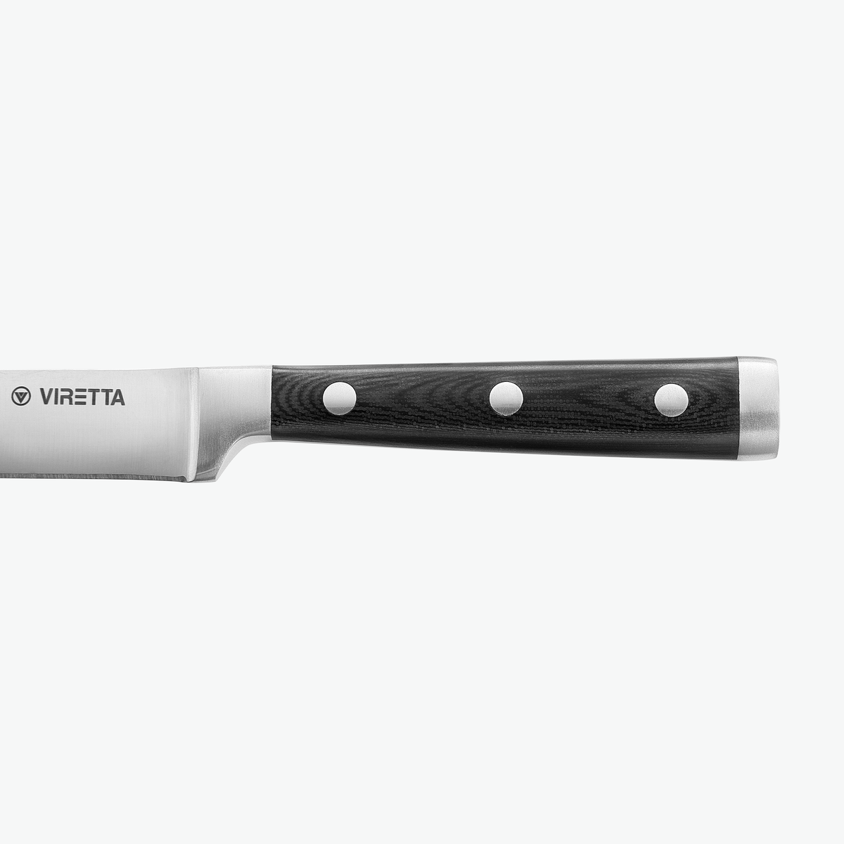 Griff aus G-10 mit drei Nieten am Classic Universalmesser, von der Seite