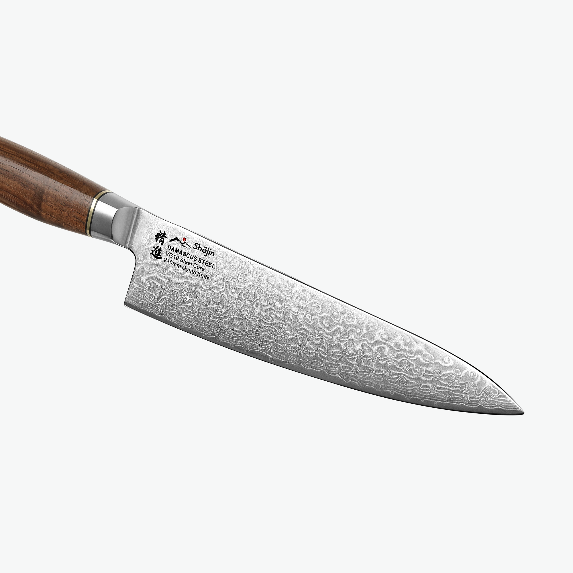 Shojin Kaku Gyuto Kochmesser – Walnuss