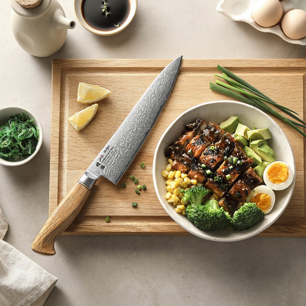 Shōjin Kaku Gyuto-Kochmesser – Eiche