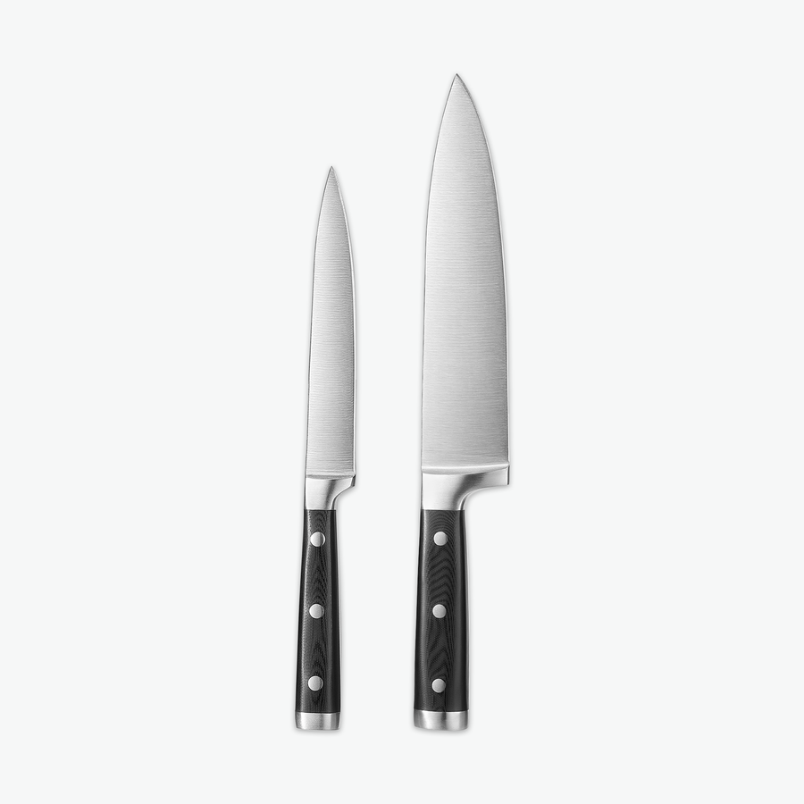 Classic Messerset – Duo: Universalmesser und Kochmesser nebeneinander