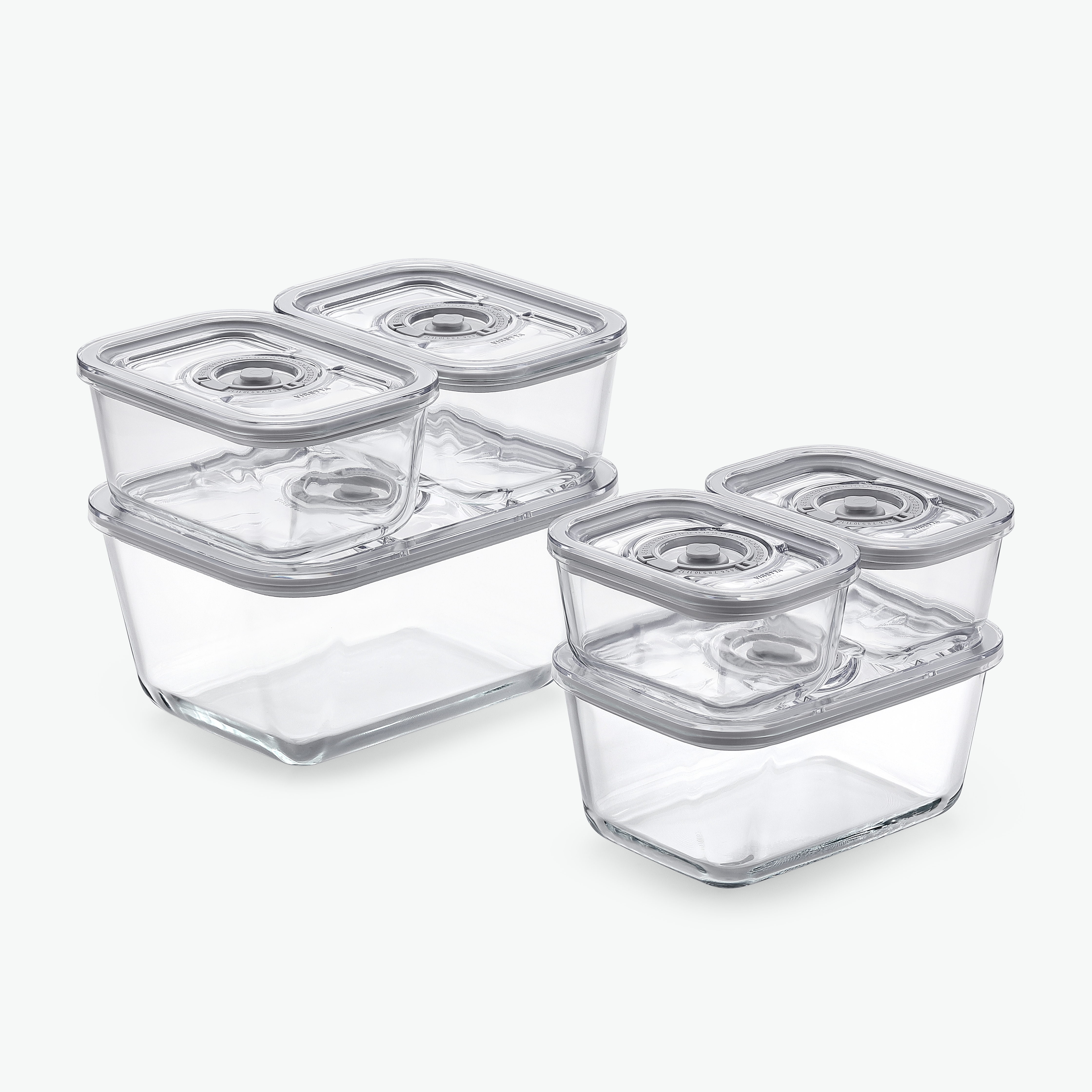 Vakuumbehälter-Set aus Glas