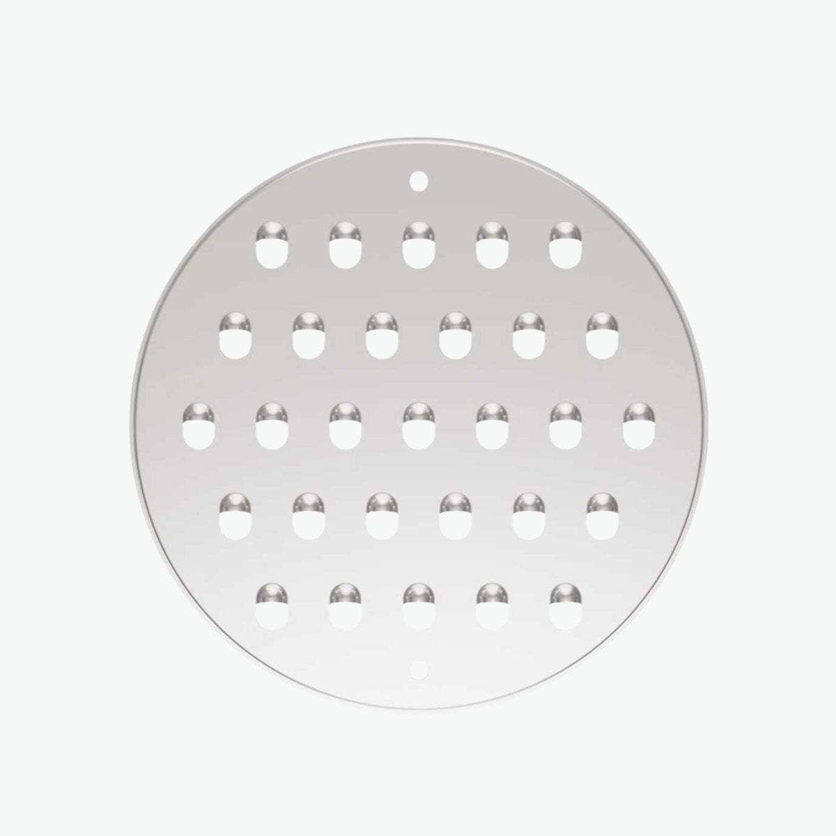Grober Reibeinsatz für den Deckel der Salatschüssel, von oben