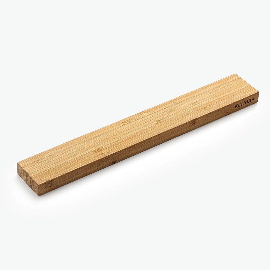 Messermagnet aus Bambus, 60 cm, schräg von oben