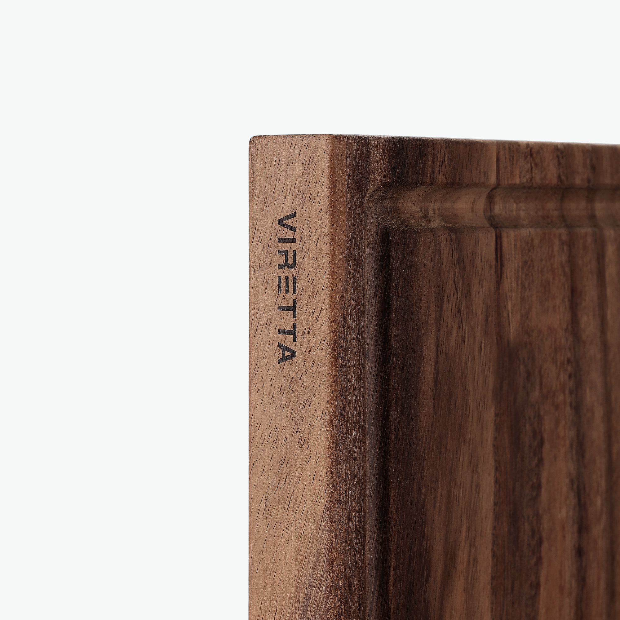 Schneidebrett mit Saftrille - Walnuss