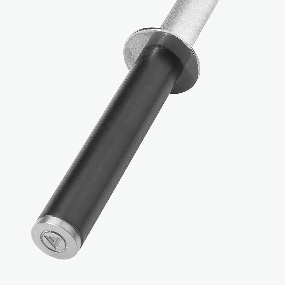 Griff aus G-10 mit Endkappe am Wetzstahl Pro, Nahaufnahme